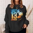 13Th Birthday Decoration Football Player 13 Years Boy Nager Sweatshirt Geschenke für Sie