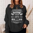 49Th Birthday Legends Were Born In January 1975 Sweatshirt Geschenke für Sie