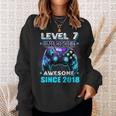 7Th Birthday Boy Level 7 Gamer 7 Year Video Game Party Sweatshirt Gifts for Her