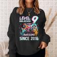 9Th Birthdayideo Game Level 9 Unlockedideo Player Boys Sweatshirt Geschenke für Sie