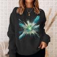 Abstract Space Explosion Art Vibrant Cosmic Burst Supernova Sweatshirt Gifts for Her