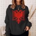 Albanian Flag Albania Eagle Shqip Shqiponja Albania Sweatshirt Geschenke für Sie