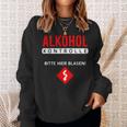 Alcohol Control Bitte Hier Blasiges Sauf Party Sweatshirt Geschenke für Sie