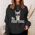 Alpaca With Sunglasses No Prob-Lama Hipster Lama Sweatshirt Geschenke für Sie