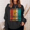 Aquarian Aquaristik Aquarium Whispererintage Retro Sweatshirt Geschenke für Sie