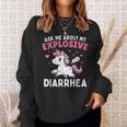 Ask Me About My Explosive Diarrhea Poop Meme Unicorn Sweatshirt Gifts for Her