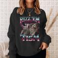 Autism Rizz Em With The Tism Meme Autistic Racoon Sweatshirt Gifts for Her