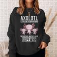 Axolotl Aquaristik Axolotlbreeder Sweatshirt Geschenke für Sie