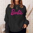 Barbie Official Barbie Logo Ladies Multi Colour Sweatshirt Geschenke für Sie