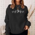 Bass Clef Heartbeat Bass Clef Bassist Sweatshirt Geschenke für Sie