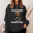 Bear Half Man Half Bear Fairy Tale Partner Sweatshirt Geschenke für Sie