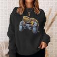 Bearded Dragons Playingideo Game Reptile Pagona Gamers Sweatshirt Geschenke für Sie