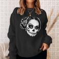 Beautiful La Catrina Santa Muerte Mexican Sweatshirt Geschenke für Sie