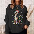 Bernese Mountain Dog Christmas Jumper Xmas Lights Sweatshirt Geschenke für Sie