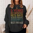 Best Friends Vintage 5 Years Friendship Anniversary Sweatshirt Gifts for Her