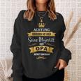 Best Grandpa Birthday King Majesty Crown Sweatshirt Geschenke für Sie