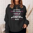 Beste Chefin So Sieht Eine Richtig Coole Chefin German Sweatshirt Geschenke für Sie