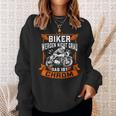 Biker Wird Nicht Grau Das Ist Chrome Ironie Fun Sweatshirt Geschenke für Sie