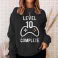 Birthday Boy 10 Years Gamer Level 10 Complete Sweatshirt Geschenke für Sie