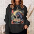 Birthday Kaiju Eating Ramen Japanese Monster Lover Sweatshirt Gifts for Her