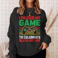 Black History Month Gamer African American Pride Boys Men Sweatshirt Gifts for Her