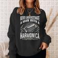 Blues Harp Harmonica Sweatshirt Geschenke für Sie