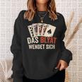 The Blyat Turns Russia Poker Cards Sweatshirt Geschenke für Sie