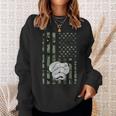 Camouflage Western Hognose American Flag Hognose Snake Sweatshirt Gifts for Her