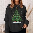 Cannabis Christmas Tree Marijuana Sweatshirt Geschenke für Sie