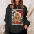 Capybara Ramen Japanese Graphic Kawaii Anime Sweatshirt Gifts for Her