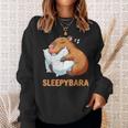 Capybara Sleep Sleepybara Nightdress Capybara Sleep Sweatshirt Geschenke für Sie