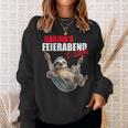 Carina Rente Feierabend Faultierorname Spruch Sweatshirt Geschenke für Sie