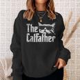 The Catfather Cat Dad Fathers Day Vintage Father's Day Sweatshirt Gifts for Her