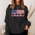 Chicken Fourth Of July Hen Farm July 4th American Flag USA Sweatshirt Gifts for Her