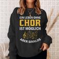 Choir Chor Ladder Choir Singerocal Chorprobe Singing Sweatshirt Geschenke für Sie