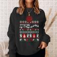 Christmas Fireman Fire Brigade Ugly Christmas Sweatshirt Geschenke für Sie