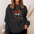 Christmas Grumpy Cat Cheeky Sweatshirt Geschenke für Sie