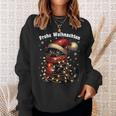 Christmas Outfit Cat With Christmas Lights Christmas Sweatshirt Geschenke für Sie