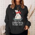 This Is My Christmas Pajama Shirt Polar Bear Xmas Kid Sweatshirt Gifts for Her