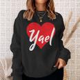 Con El Nombre I Love Yael I Heart Named Camisa de entrenamiento Regalos para ella