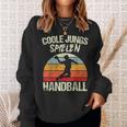 Cool Boys Playing Handball Handballer Boys Children's Sweatshirt Geschenke für Sie