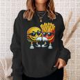 Cool Cheese Burger And Fries Fast Food Lovers Sweatshirt Geschenke für Sie