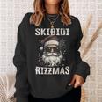 Cool Santa Claus With Sunglasses Skibidi Rizzmas Sweatshirt Geschenke für Sie