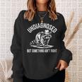 Cowboy Raccoon Sweatshirt - Funny Unisex Casual - Undiagnosed Humor Gifts for Her