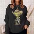 Cute Alien Cowboy Sweatshirt Geschenke für Sie