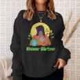 Cute Mole Little Gardener Children's Motif Gardening S Sweatshirt Geschenke für Sie