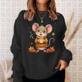 Cute Mouse With Autumn Graphic Sweatshirt Geschenke für Sie