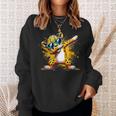 Dabbing Cheetah Sunglasses Cheetah Animal Colorful Sweatshirt Gifts for Her