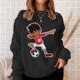 Dabbing Soccer Boy Tunisian Children's Tab Sweatshirt Geschenke für Sie