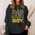 Dad Of The Birthday Boy Video Gamer Pixel Birthday Party Sweatshirt Gifts for Her